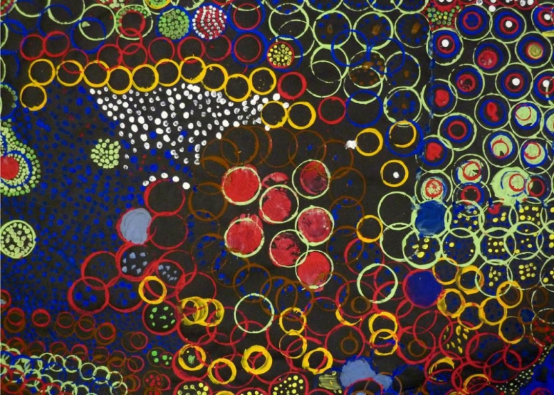 Group work 2- Art and Design-Paint and Stamp